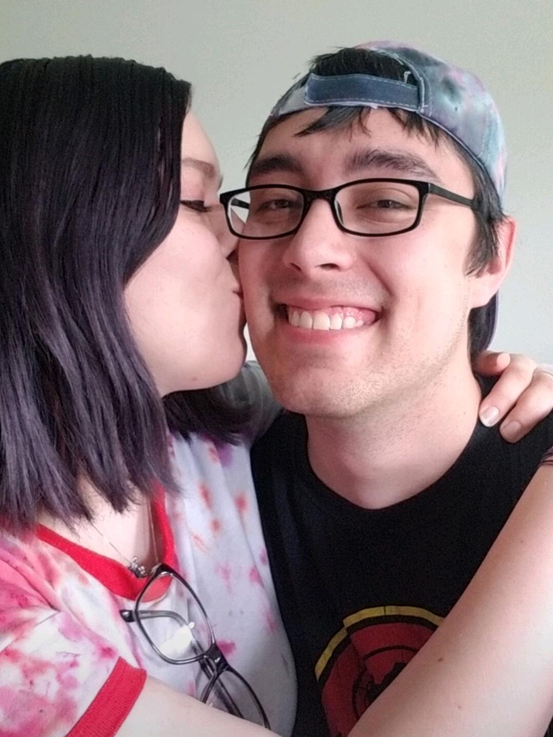 We got on a tie dye kick so the shirt and hat were done like a day before lol