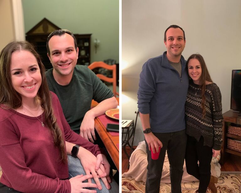 Our first time meeting each others family