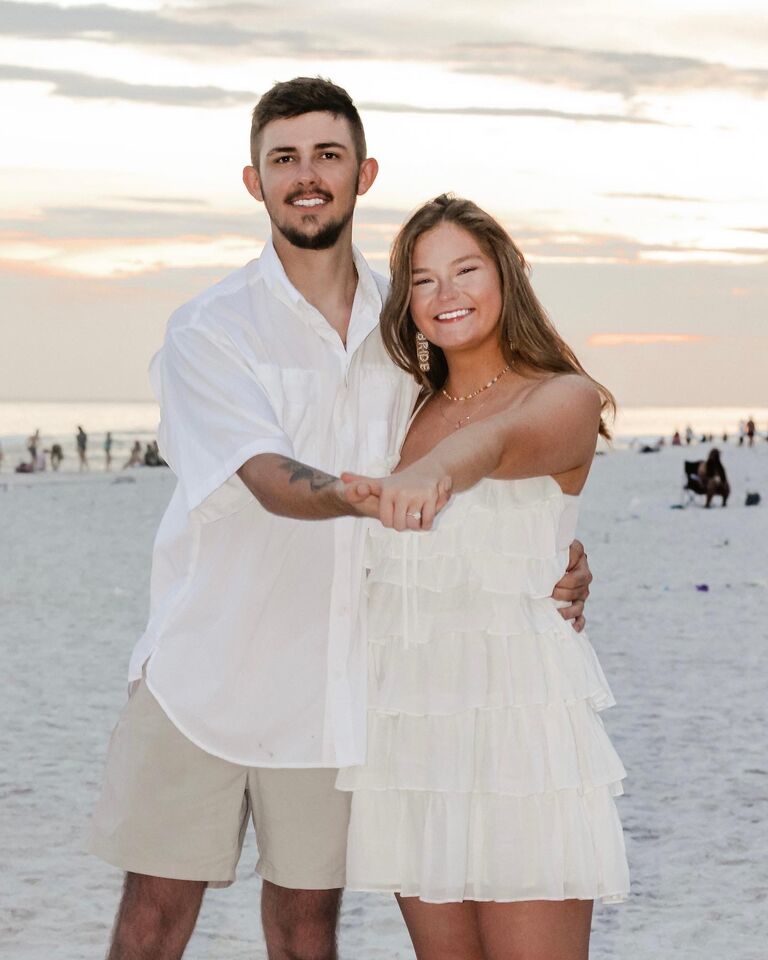 And despite all of our ups and downs, wrong turns and everything else- we always made our way back to each other no matter what. At 15 and 16, we had no idea what we had found with each other, but we both knew it was something worth fighting for.  Once we had both graduated and started living together, he decided that he just couldn't live without me. After 3 and half years that felt like a lifetime, the only man I have ever loved asked me to be his wife. In that moment I felt the same as I did when I was 16 being asked to be his girlfriend, and I gave the most ferocious head nod I think I've ever given. Borderline whiplash worthy. We are so excited and overjoyed for this new chapter we get to create together. Thank you all for celebrating our love with us!