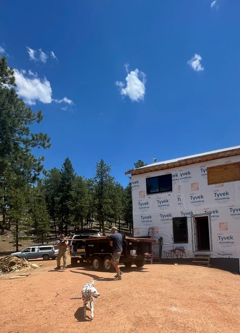 We made it out to West Creek, CO where Alli left Andrew with Hoag and Indy to continue working on the cabin. 