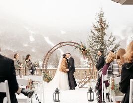 Winter wedding at The Lodge at Spruce Peak in Vermont