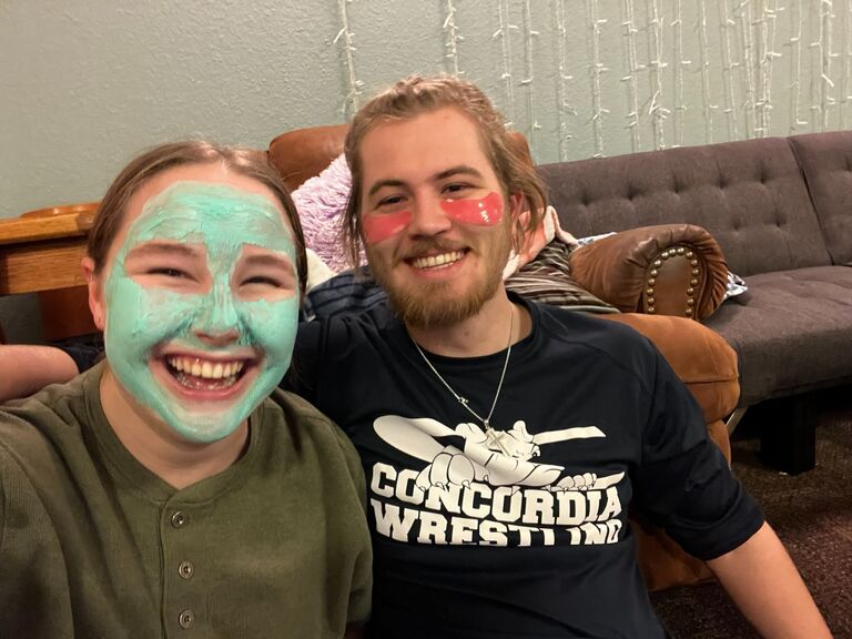 Double date night with facials 