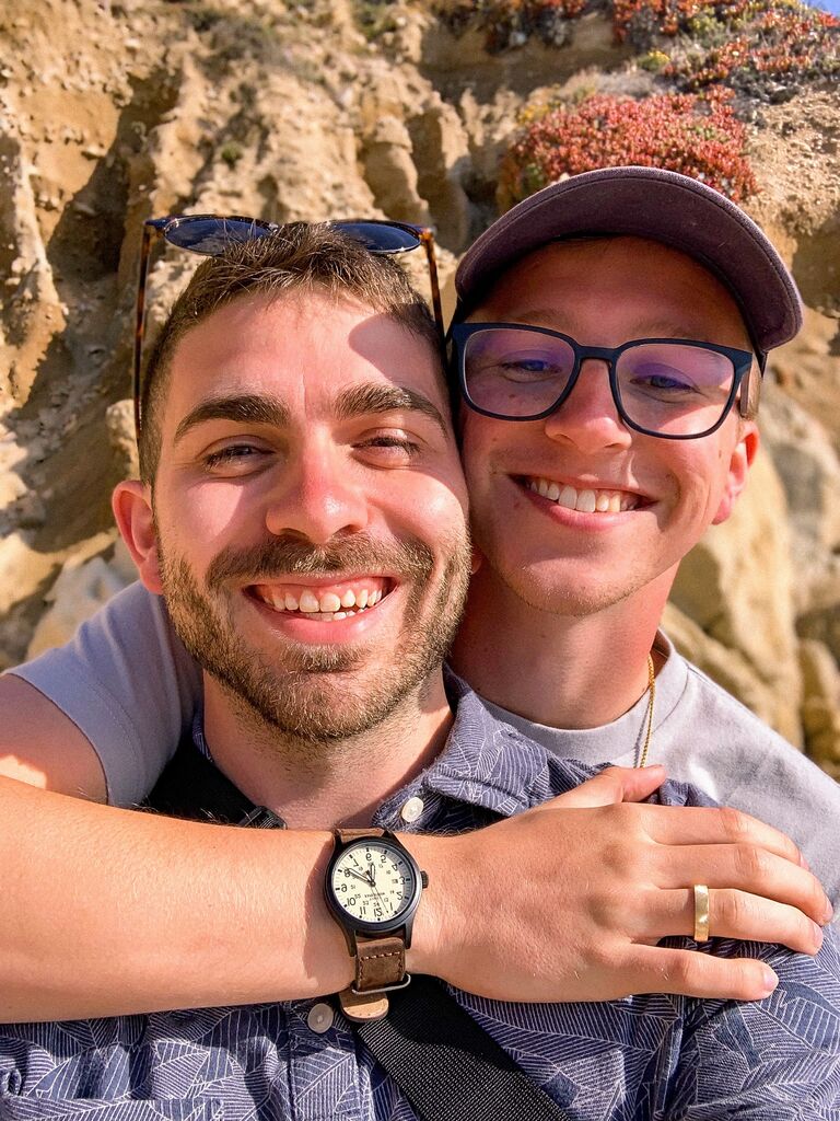 While we were in San Fransisco, Garrison surprised Sam with a marriage proposal. We were driving down Highway 101 from San Fransisco to Monterrey and stopped at a little viewpoint to look at the coast line. 