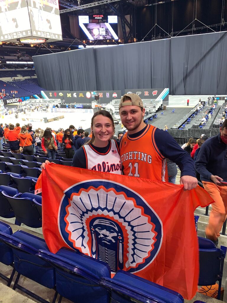 We made a last minute decision to travel to Indianapolis to watch the Illini beat Ohio State in the Big Ten tournament. 