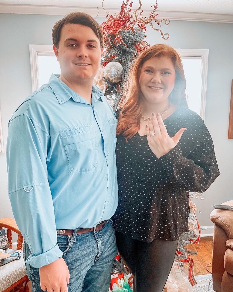 On Christmas day, Whitley and Blake fill each other's stockings with little knickknacks and candy. However, this year Blake had a big surprise in the bottom of Whitley's stocking! The two were so thrilled with the decision they had made - to spend the rest of their lives together.  