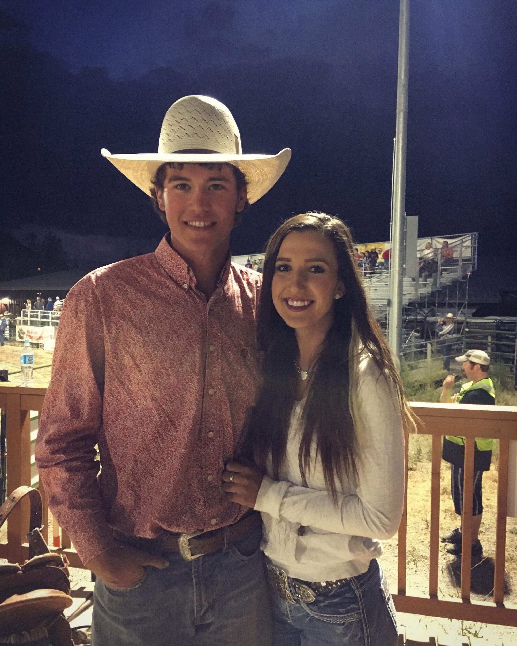 By fate, we met in Jackson, Wyoming when Alli got a job where Jeron worked taking dude rides... the rest is history!