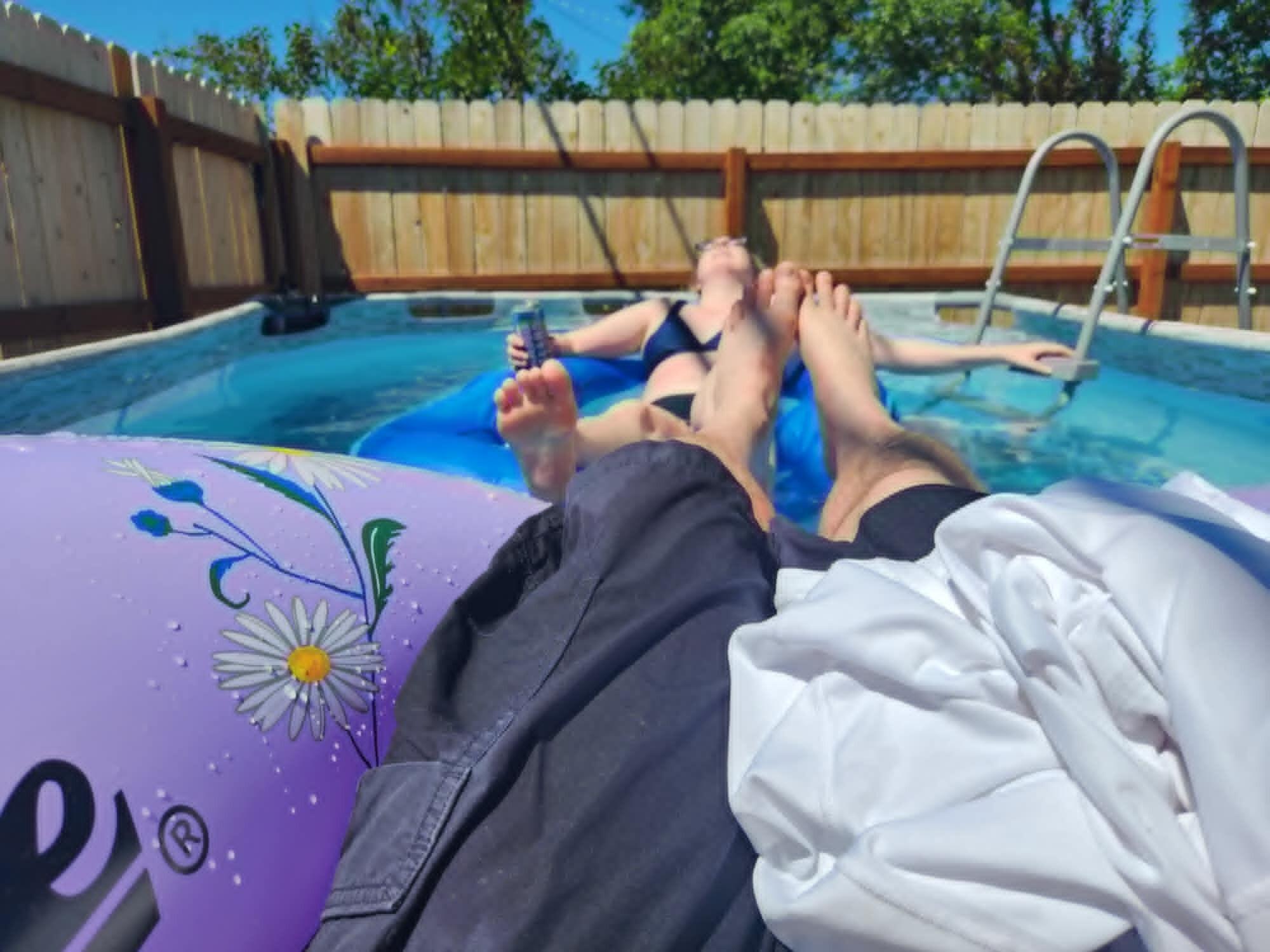 Day Drinking and Pool lounging, why not! 