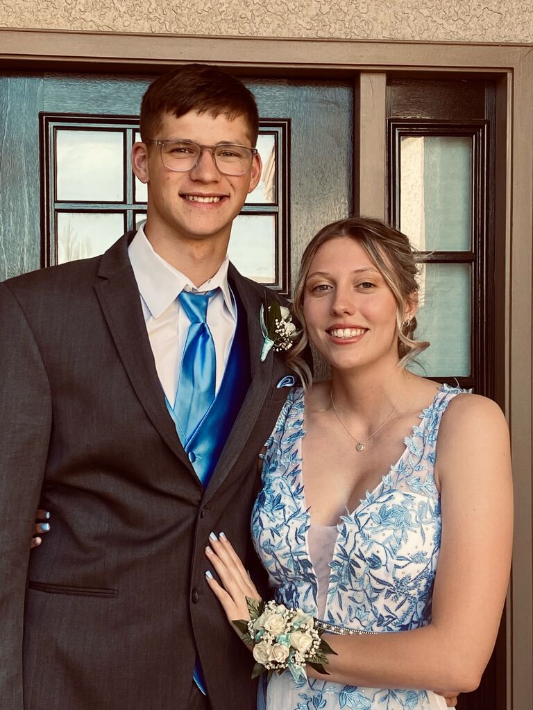 We stuck together through our high school years and celebrated our senior prom!