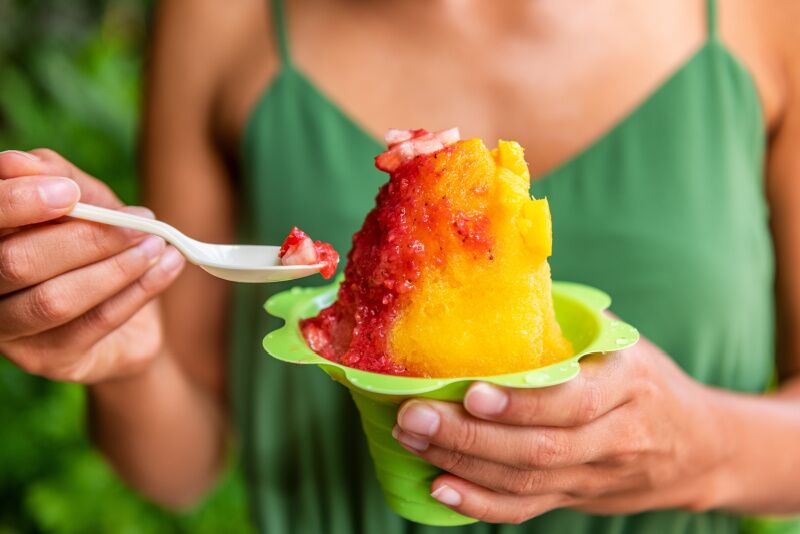 Shaved ice Tropical Theme Party Ideas