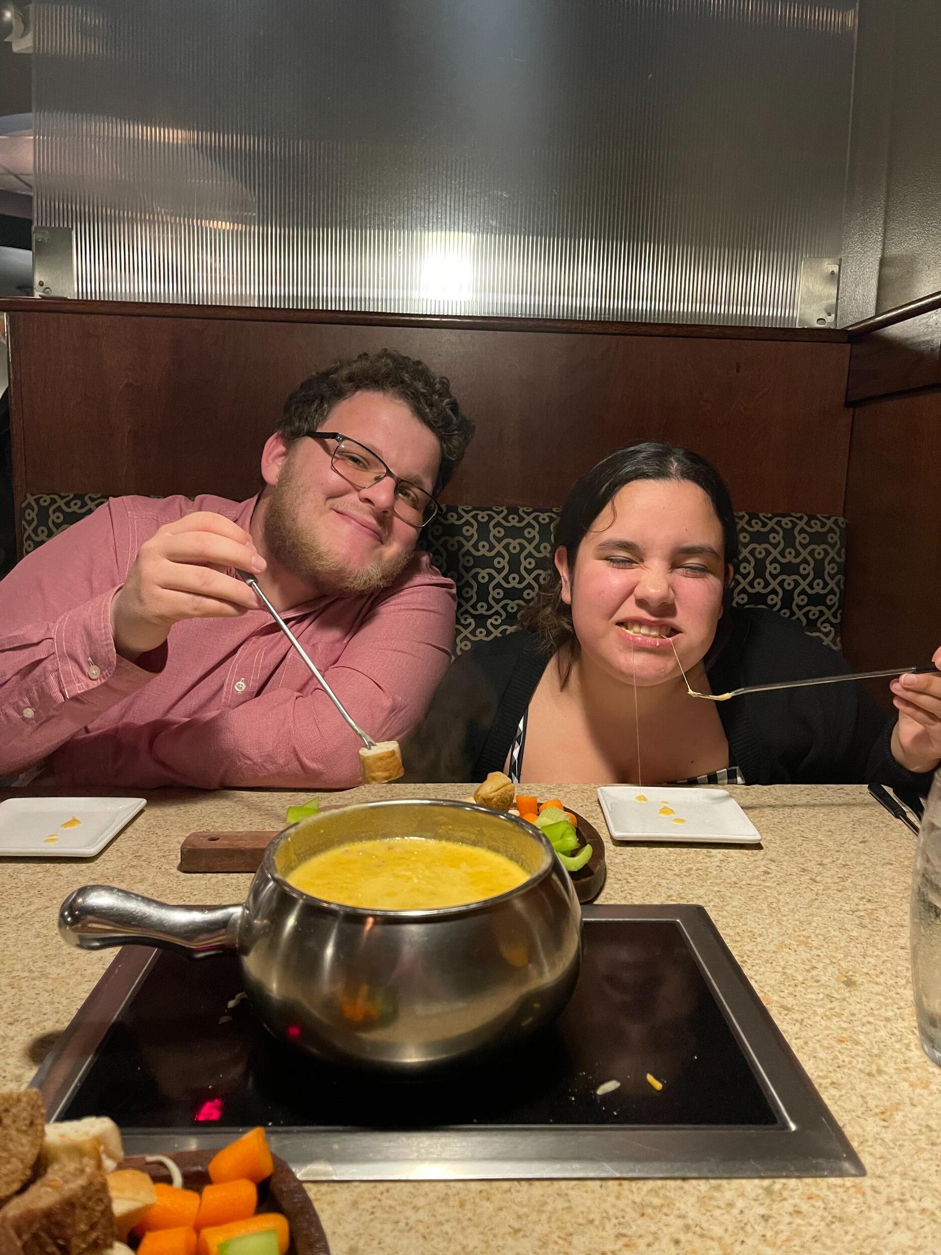 We celebrated 2 years with each other! Promising one day to get married. 