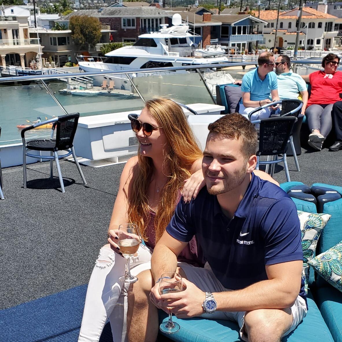 Always there for bottomless mimosas on a yacht