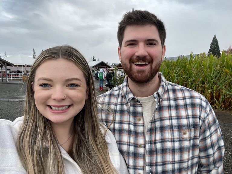 This photo was taken at another pumpkin patch.