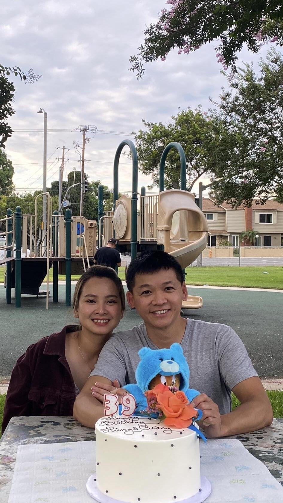 Cuong's birthday celebration in Los Angeles.