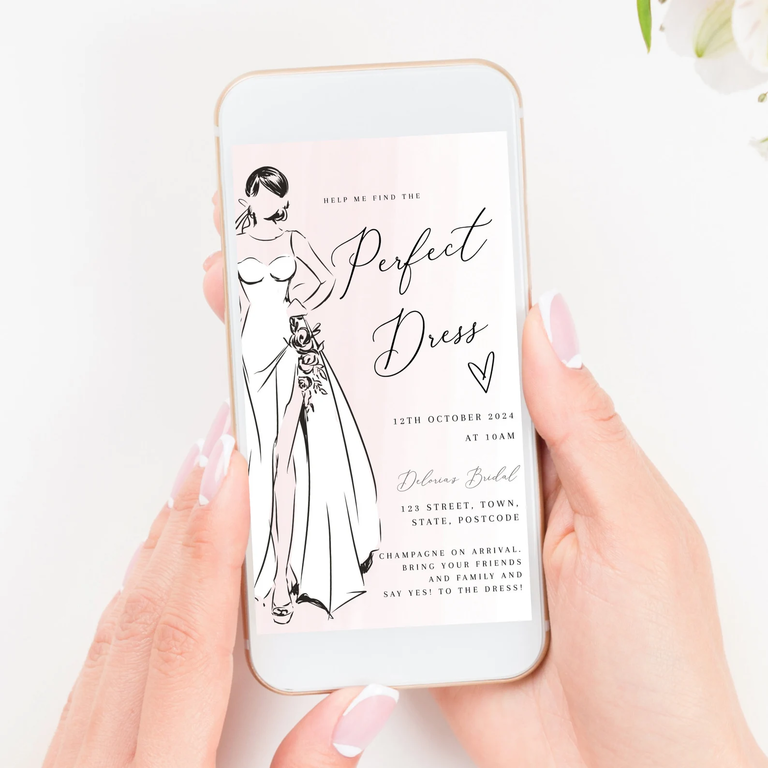 Wedding Dress Shopping Evite