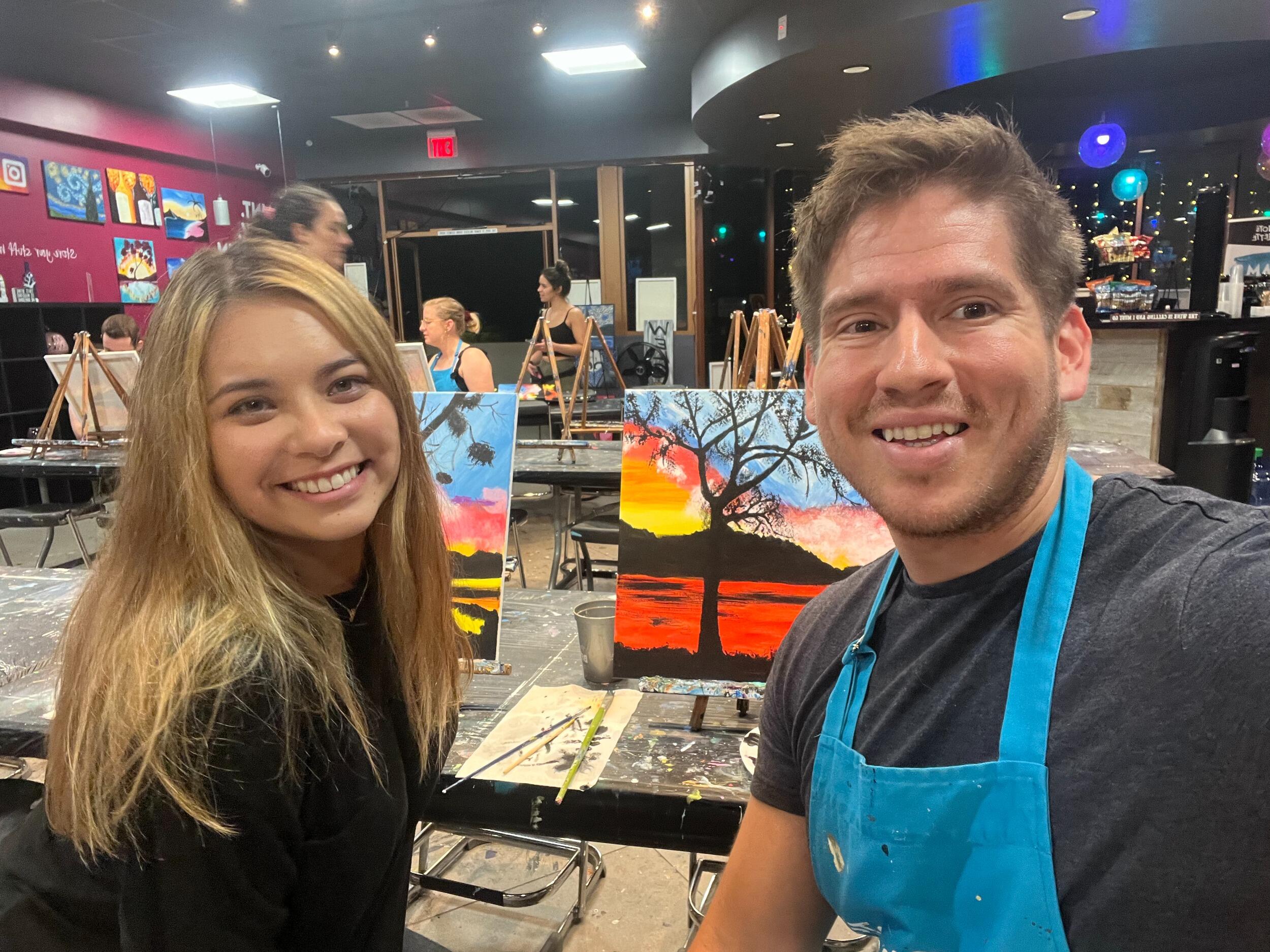 Paint and sip date