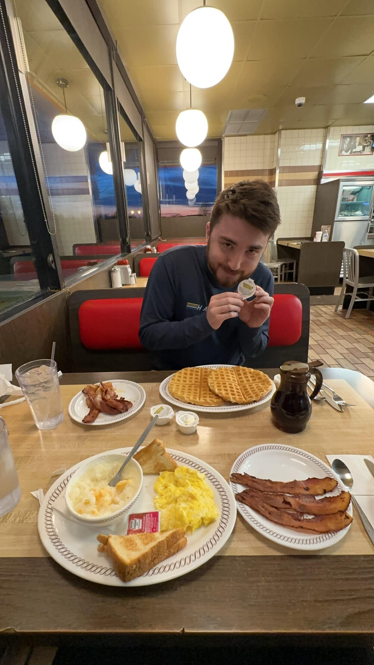 Thomas's first time at Waffle House