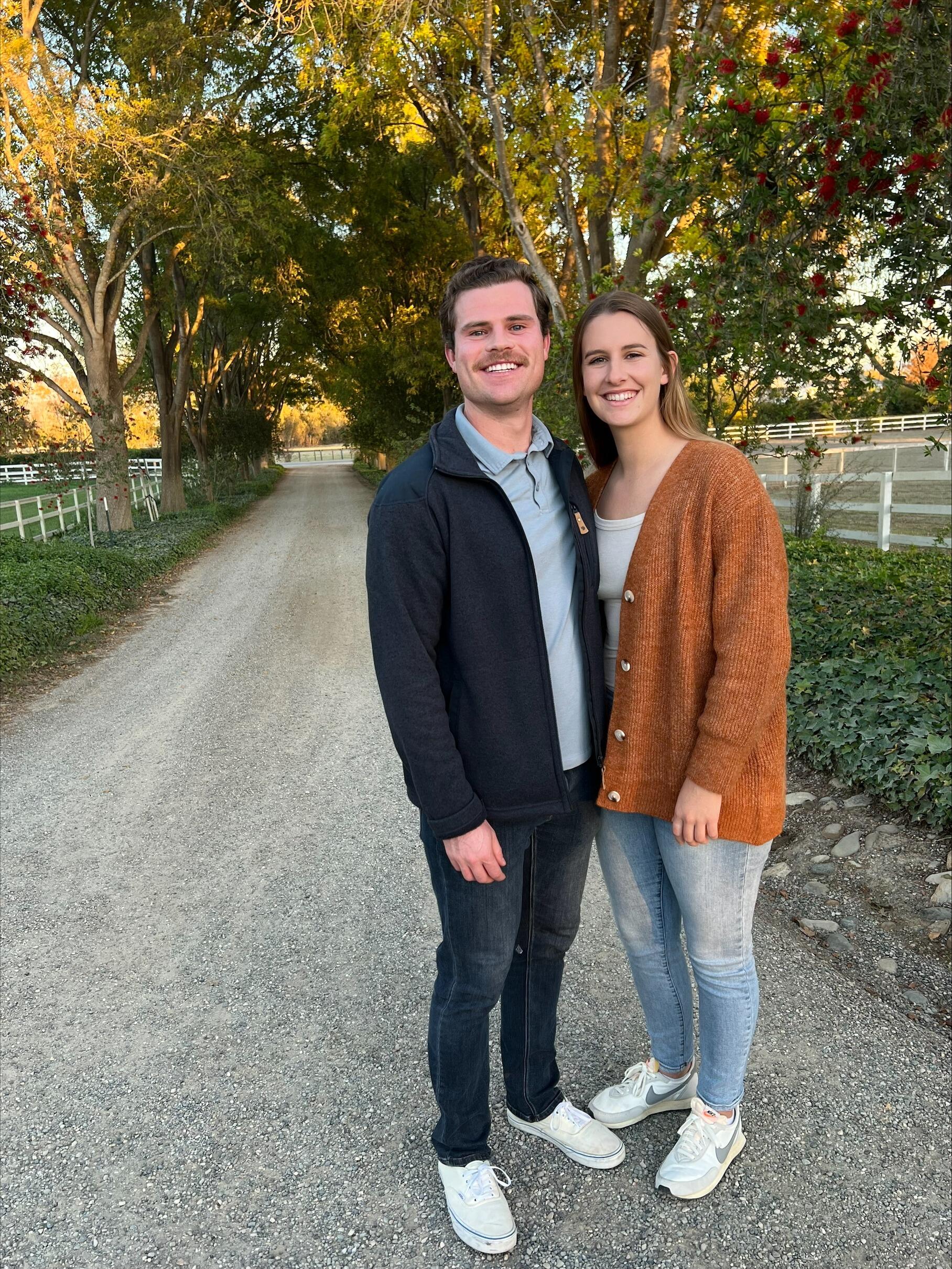 Tyler & Fran's first visit to the ranch together for 2022 Frasca Thanksgiving