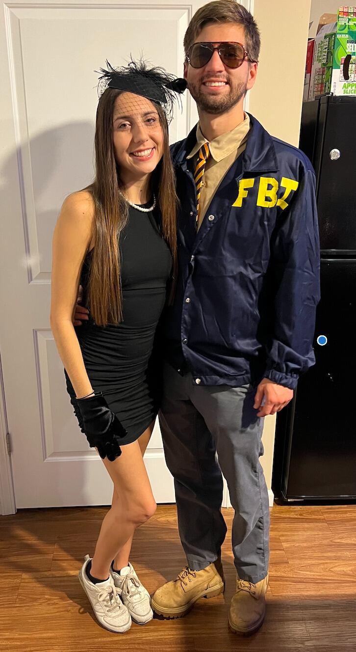Halloween #3 
Burt Macklin & Janet Snakehole
(Andy & April from Parks and Rec)