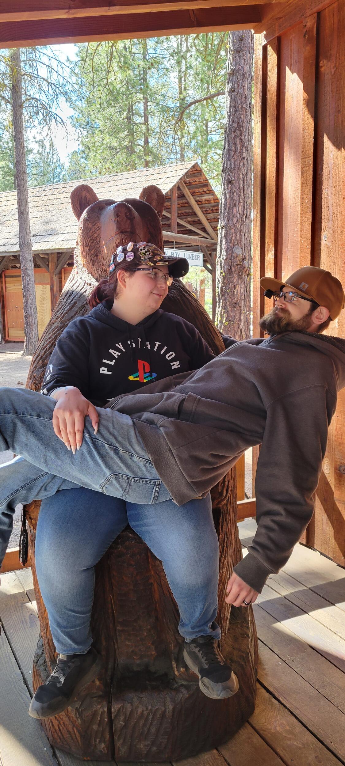 Camping in Klamath Falls. We froze our butts off. 