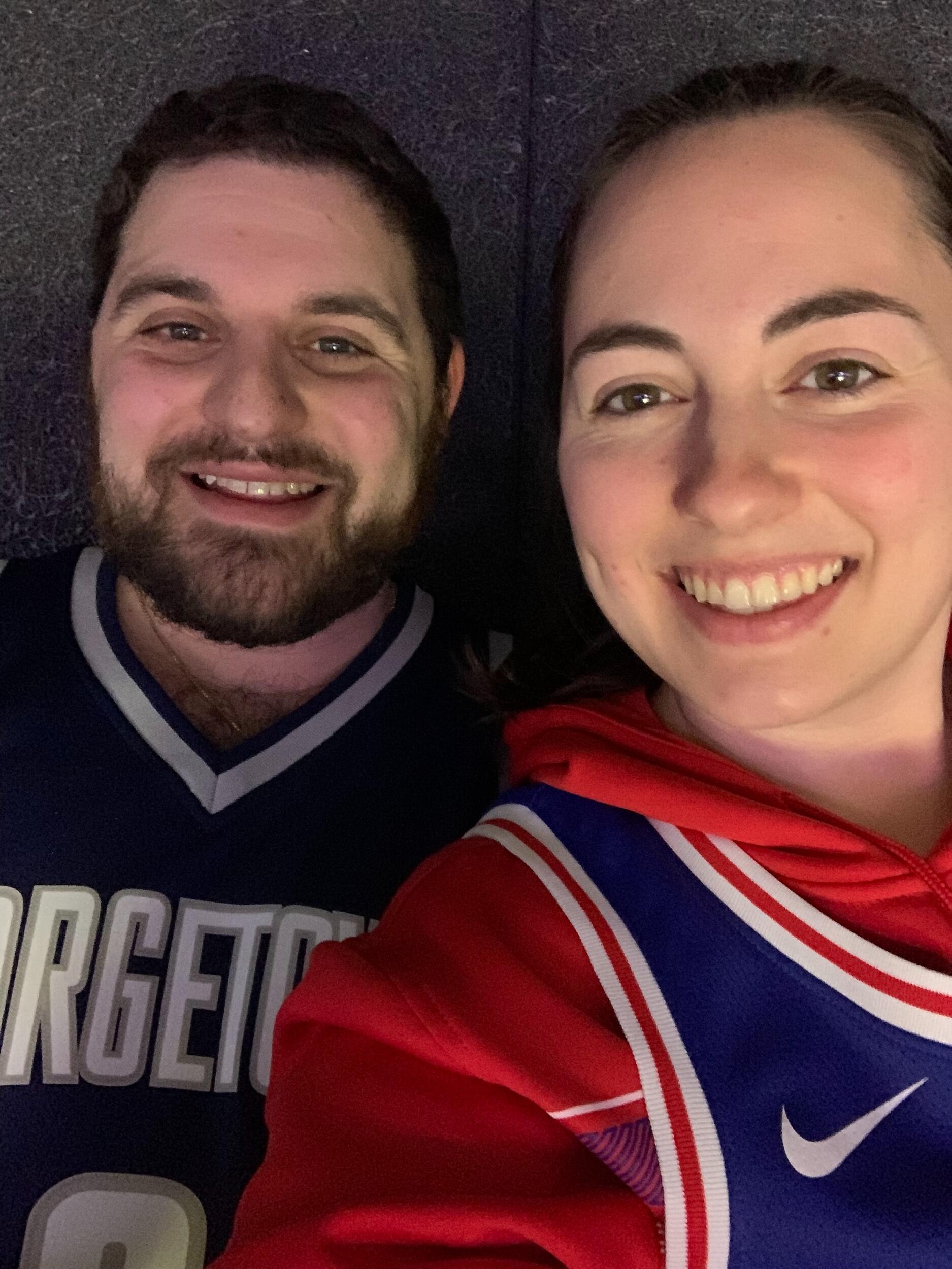 Cheered on the 1, 2, 3, 4, 5, SIXERS!  