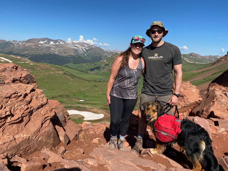Tom and Stephanie have had countless backpacking adventures.  This photo is from Maroon Bells, Four Pass Loop.