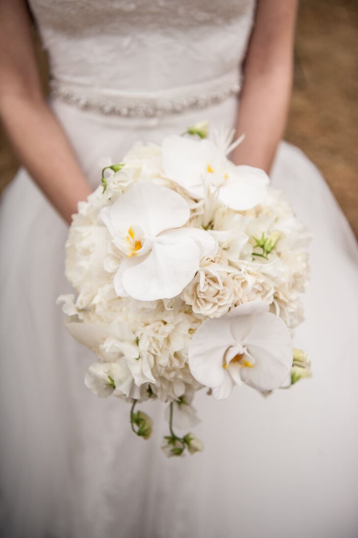 White Orchid Wedding Bouquet