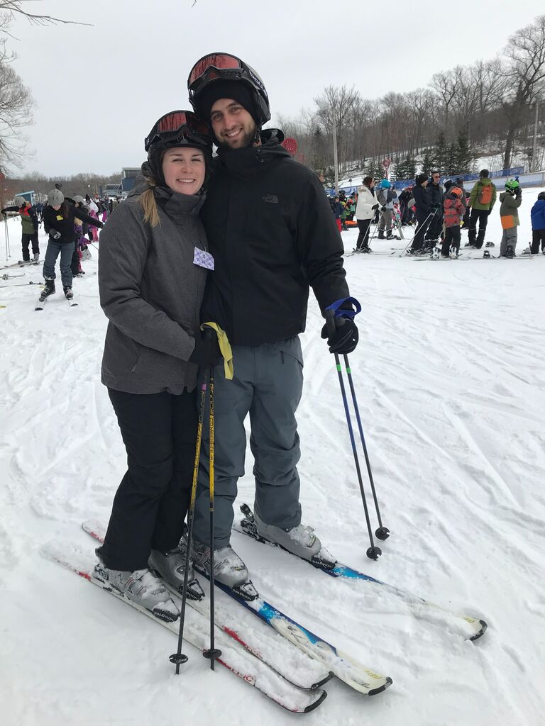 Our first time skiing together - Alpine Valley, WI