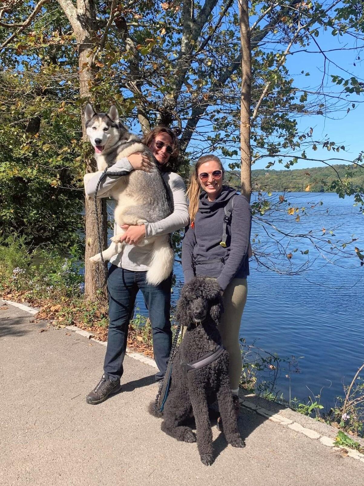 The boys loved the lake!