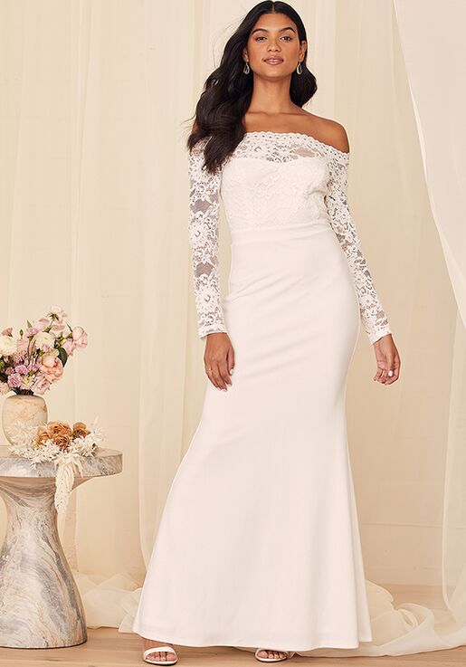 lulus off the shoulder mermaid gown
