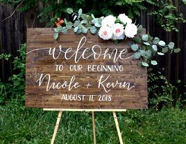 ​EvergreenDesignSigns wedding welcome sign - unique wedding signs