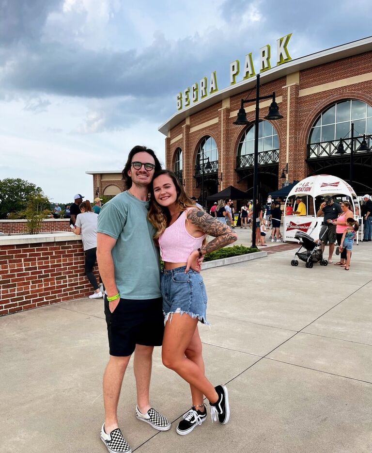 First Fireflies baseball game together