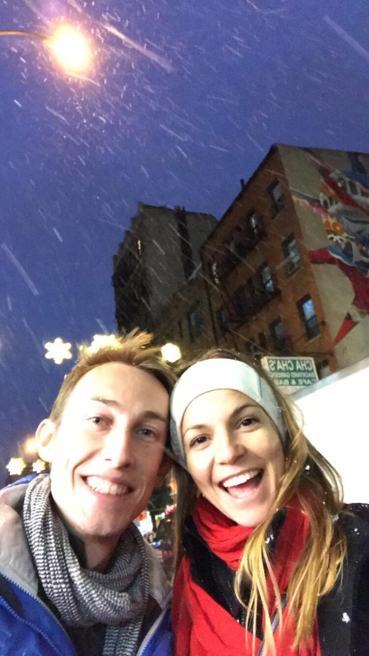 First snow! NYE in NYC