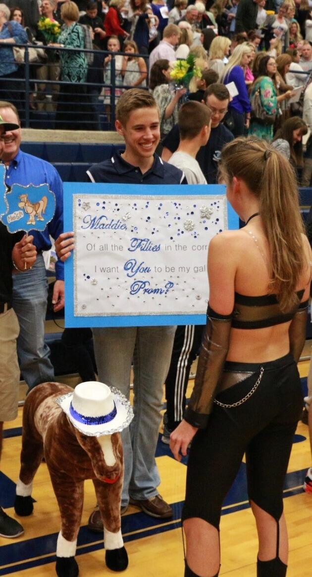 Brock asking Maddie to his Junior Prom after the Kingwood Fillie Spring Show.