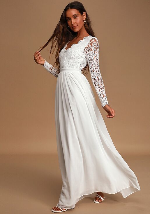Amazing Lace Maxi Wedding Dress of all time Check it out now 