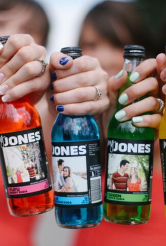 jones soda bottle party favors for baby showers, bridal showers, or any  other occasion. just tape on a pic…