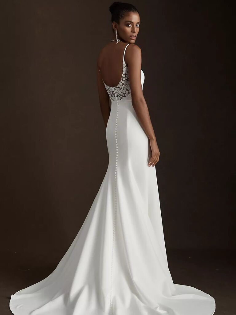 Floral Jenny Yoo wedding dress, best dresses 2023. 