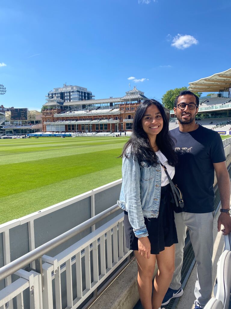 @Lords Cricket Ground.
A birthday surprise for Vijesh at Lords! Museum, tour, and a morning match. 