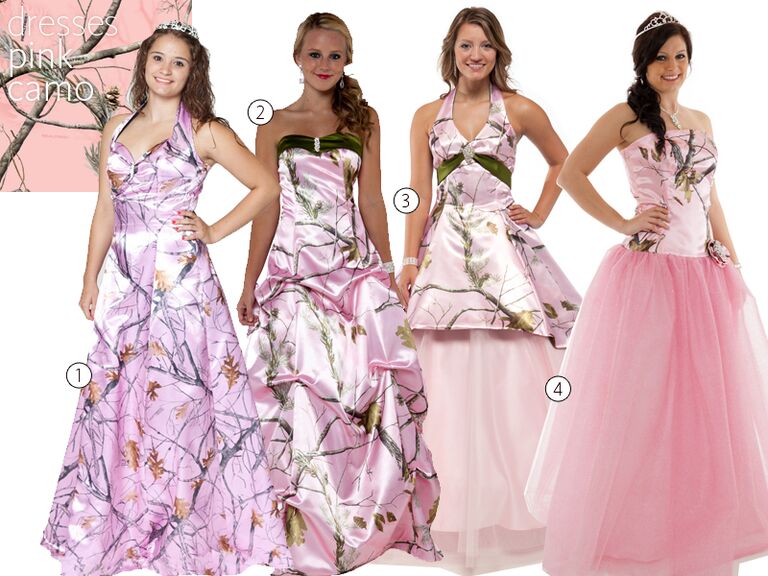 cheap camouflage wedding dresses