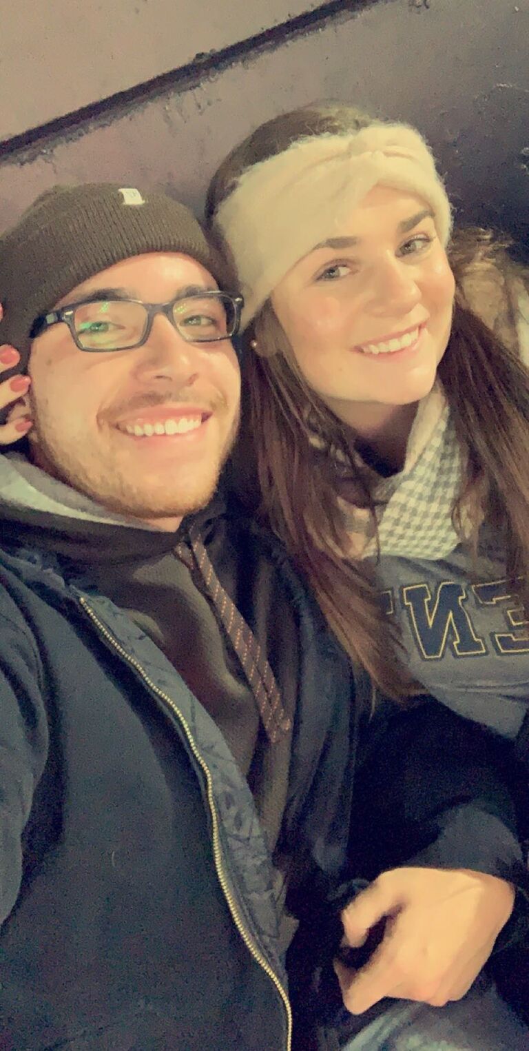 One of our very first dates - The Browns vs. Steelers Game!