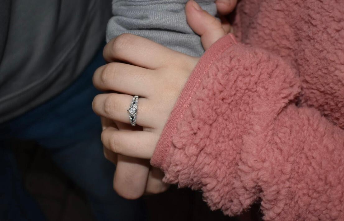 The day we got engaged! Tyler asked me to marry him on Christmas Eve of 2019.