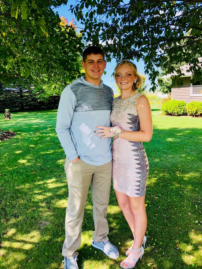 Heather's Junior homecoming. Jared always making sure she had a corsage even if he wasn't going with!
