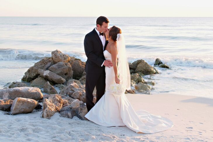 Naples Florida Beach Backdrop Couple Shot