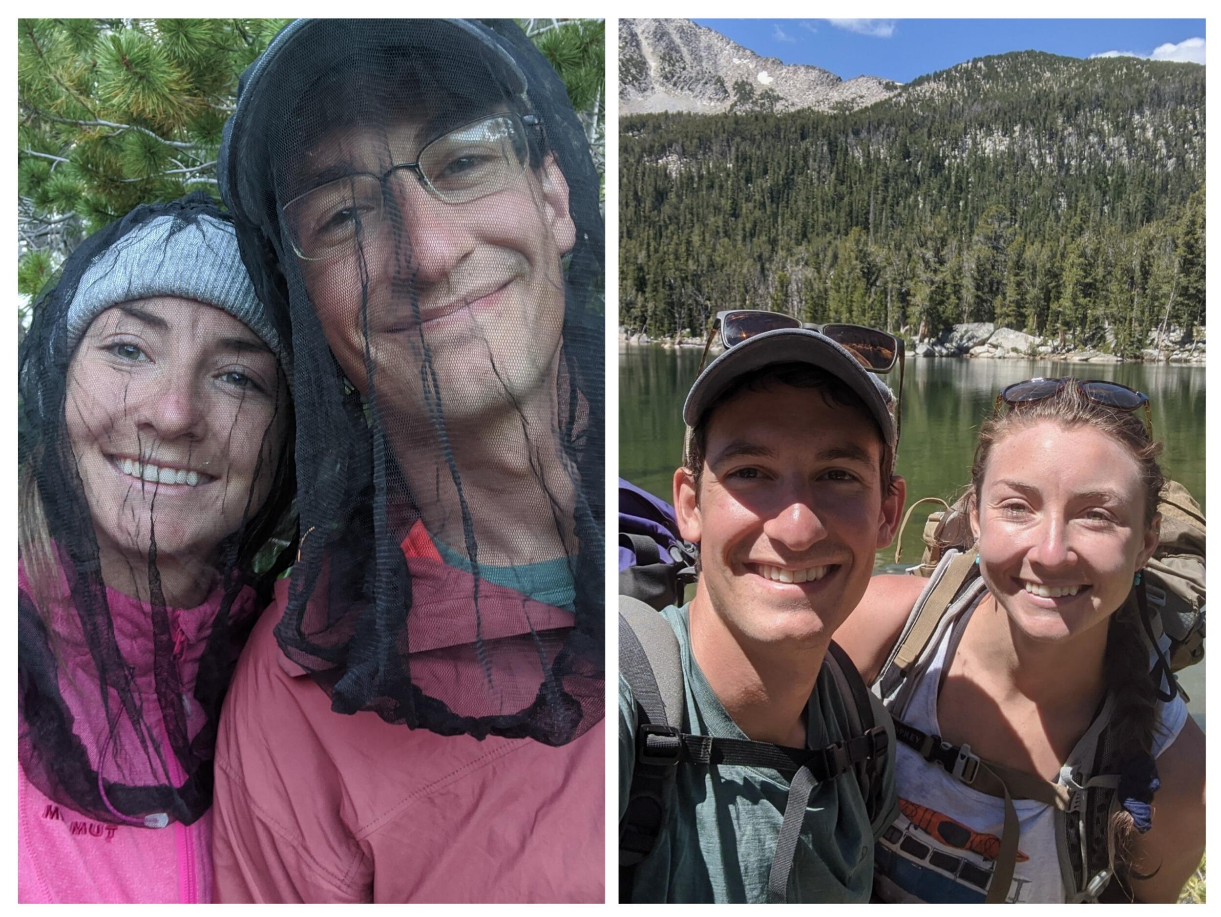 Sam started his clinics during his 3rd year of med school and selected a rural track placing him in Dillon, MT. Hannah was able to visit that summer to enjoy a backpacking trip outside of Dillon, MT, in the Pioneer Mountains. There were some skeeters!
