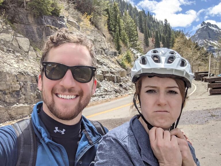 Later in 2021, we decided to fly to Montana together and hike through Glacier National Park. It was our first week long trip together, and we bonded over our passion for the outdoors. We hiked as much as we possibly could, and we took a day to bike up the mountains, throughout the park's main road. Hannah was not as excited about it as Rob!
