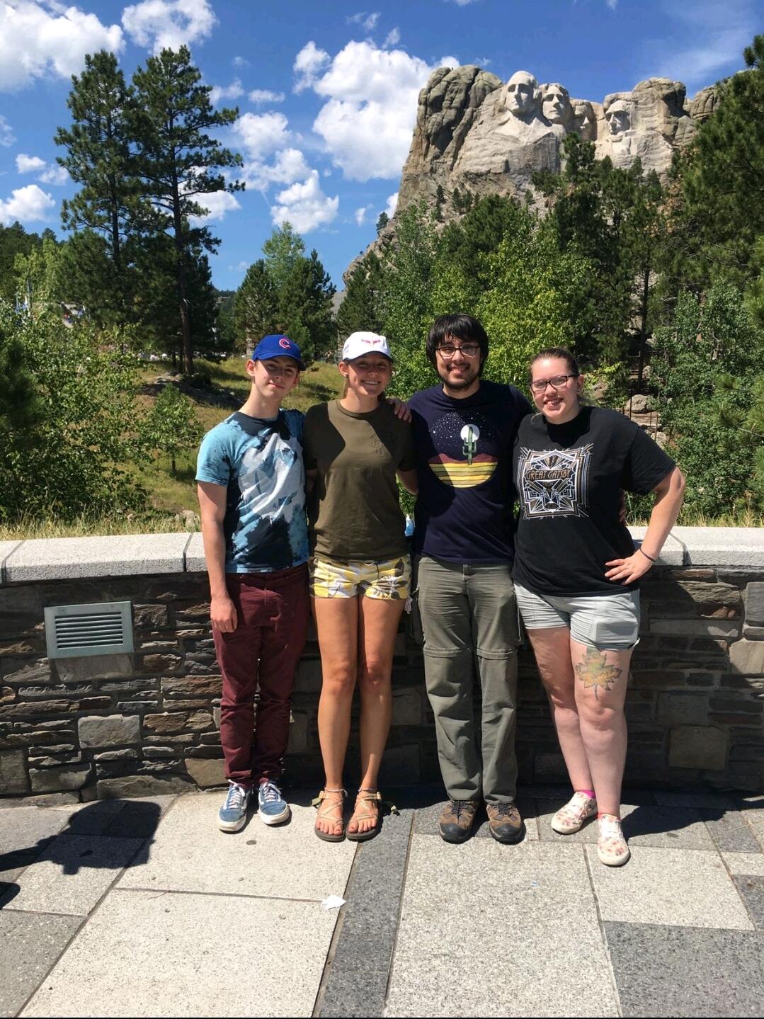 At Mount Rushmore with Aimee and Brian 