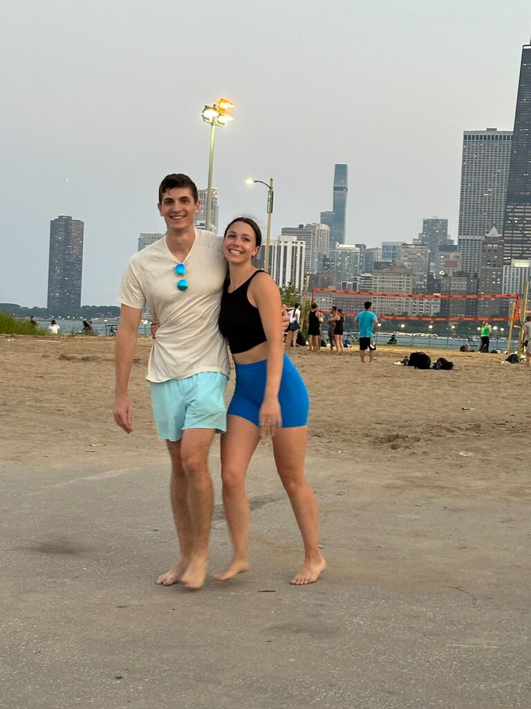 Beach shenanigans. 