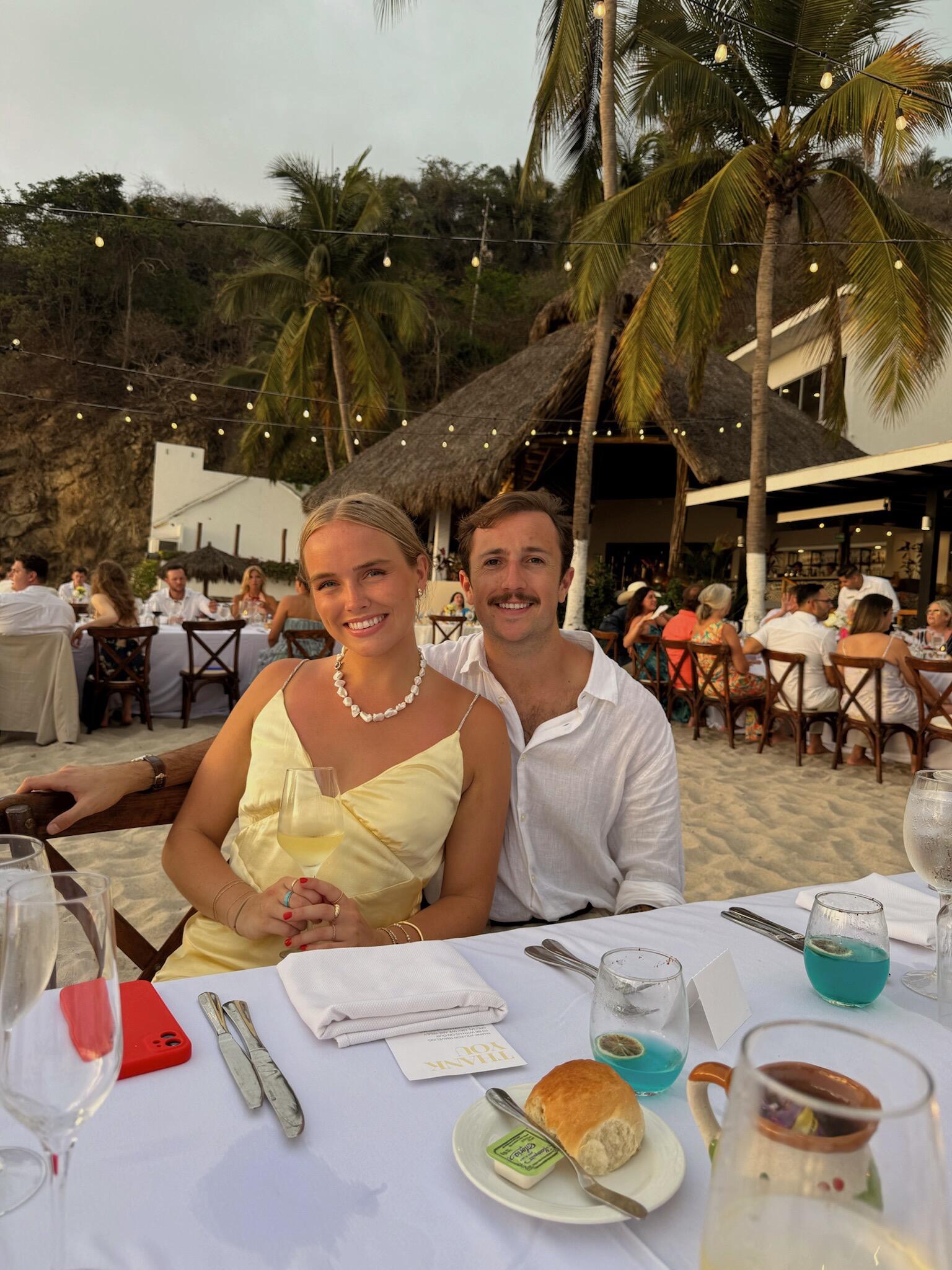 Our first time traveling together for our friend’s Brian and Grace’s wedding in Mexico!