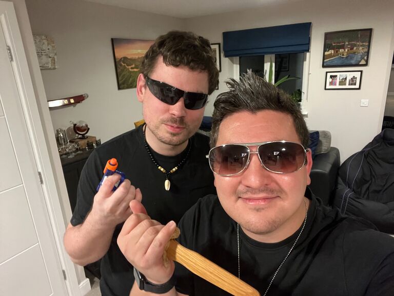 The day "Dr Dizzy" and "Dr Magic" kidnapped Emily from her home.  Live kidnapping photos are sadly not available but this is proof that the fun never stops and it's never time to adult...