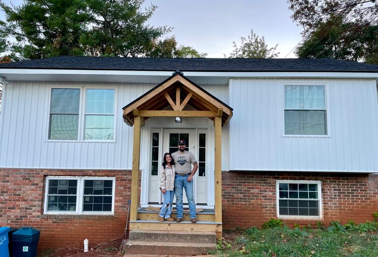 The flipping of our house was complete! We had officially been moved in for about 2 months at this point.
