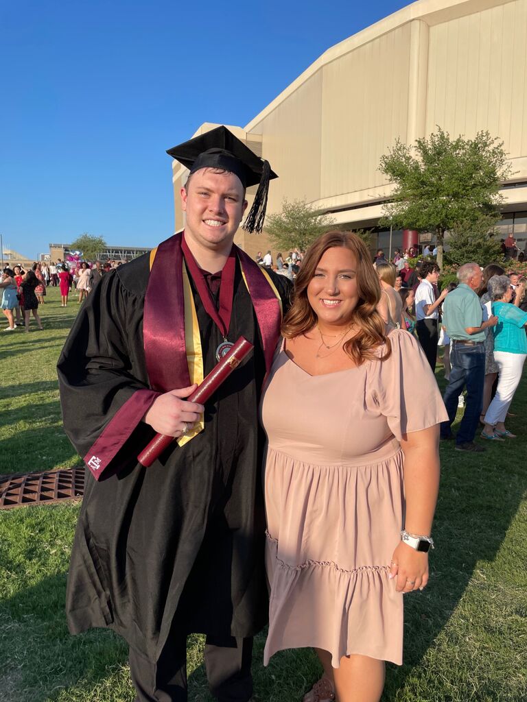 Nathan graduates with his Bachelor’s from Texas A&M